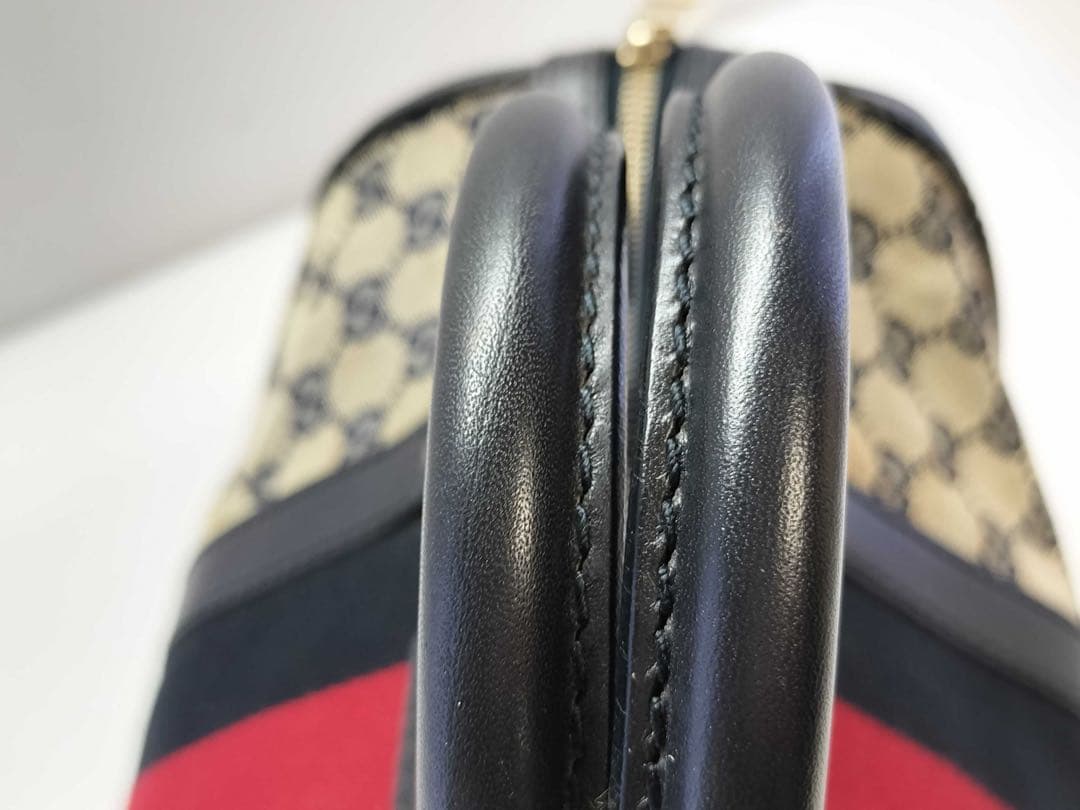 GUCCI グッチ 247205 GGキャンバス シェリーライン ボストンバッグ