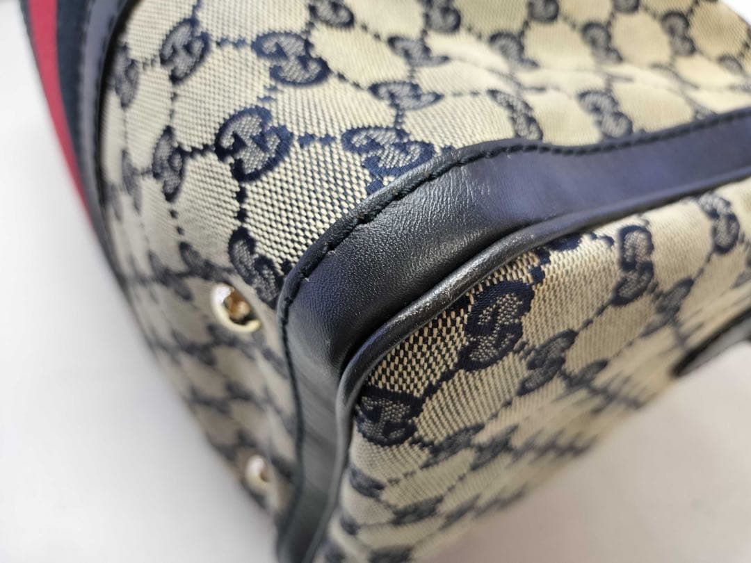 GUCCI グッチ 247205 GGキャンバス シェリーライン ボストンバッグ