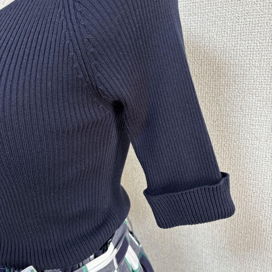 【人気】ブルーレーベルクレストブリッジ　ドッキングワンピース　ネイビー✖️グリーン
