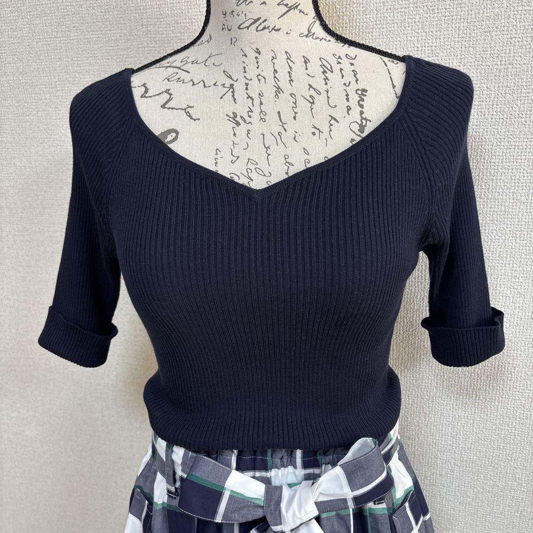 【人気】ブルーレーベルクレストブリッジ　ドッキングワンピース　ネイビー✖️グリーン