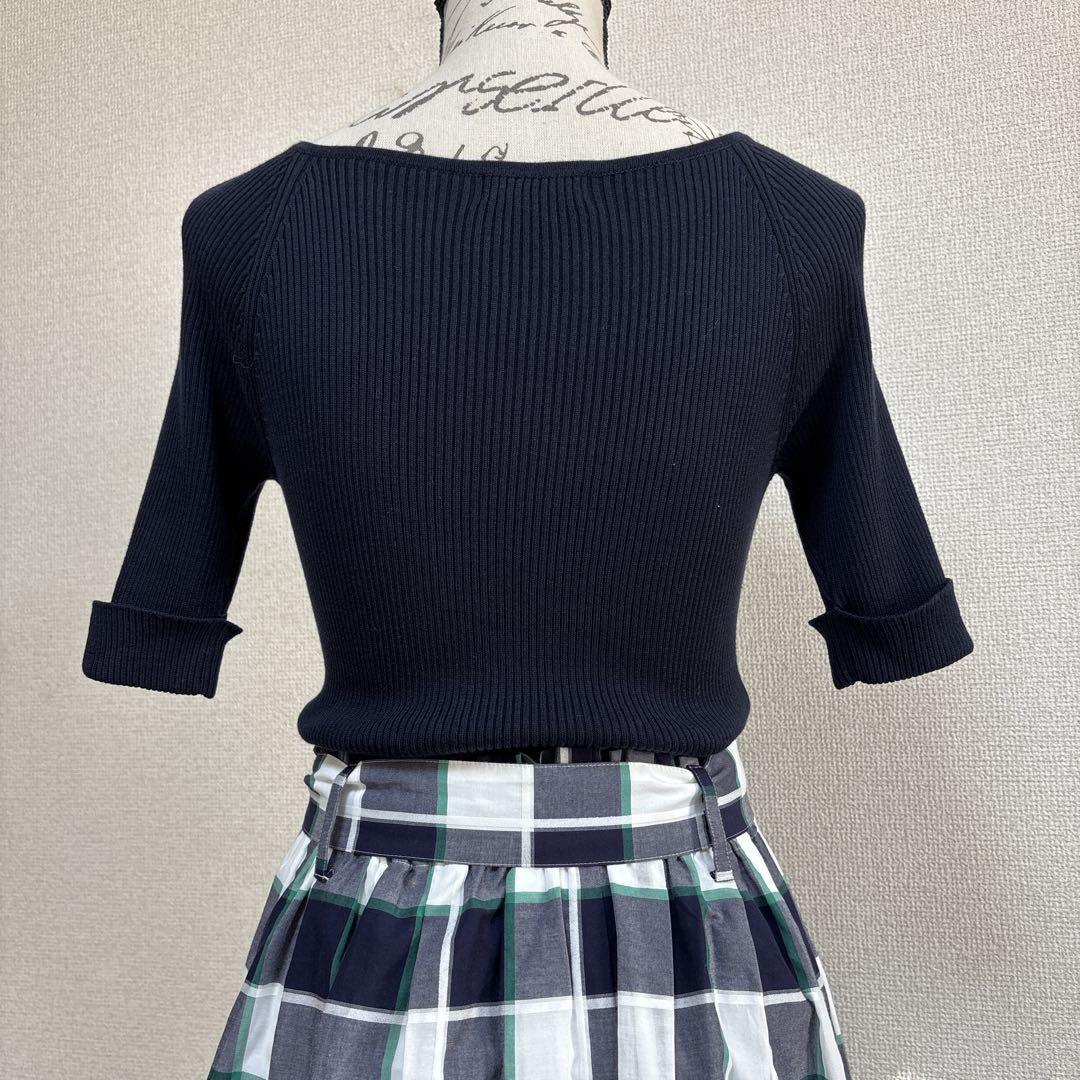 【人気】ブルーレーベルクレストブリッジ　ドッキングワンピース　ネイビー✖️グリーン