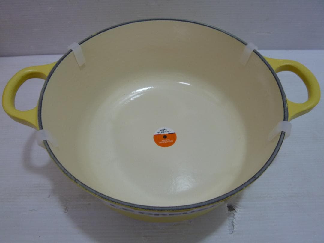 未使用 LE CREUSET ホーロー鍋 cocotte 20cm スプーン付