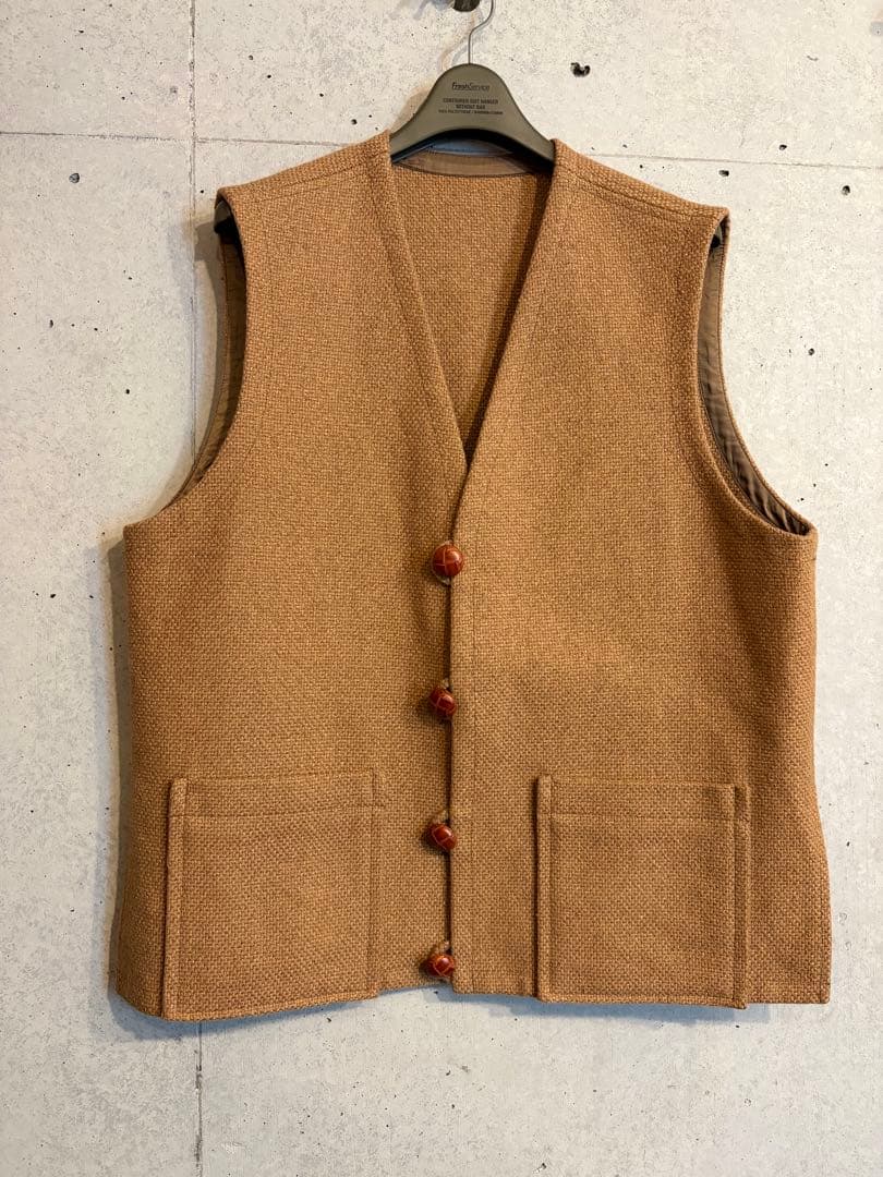 トップス 25AW HERILL Cashmerelinenmat Chimayovest