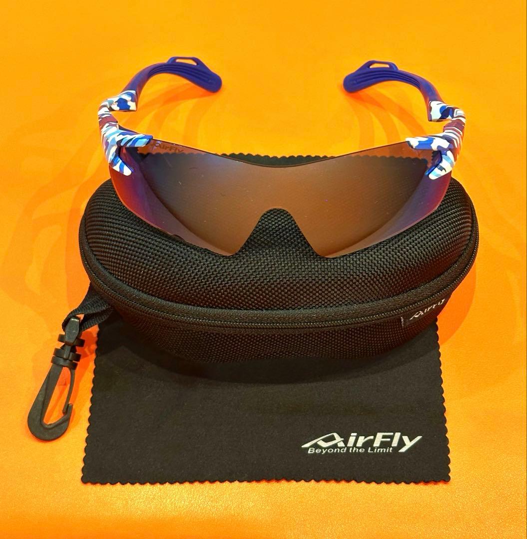 AirFly　エアーフライ　サングラス　AF301 C-4 ブルーミラーレンズ