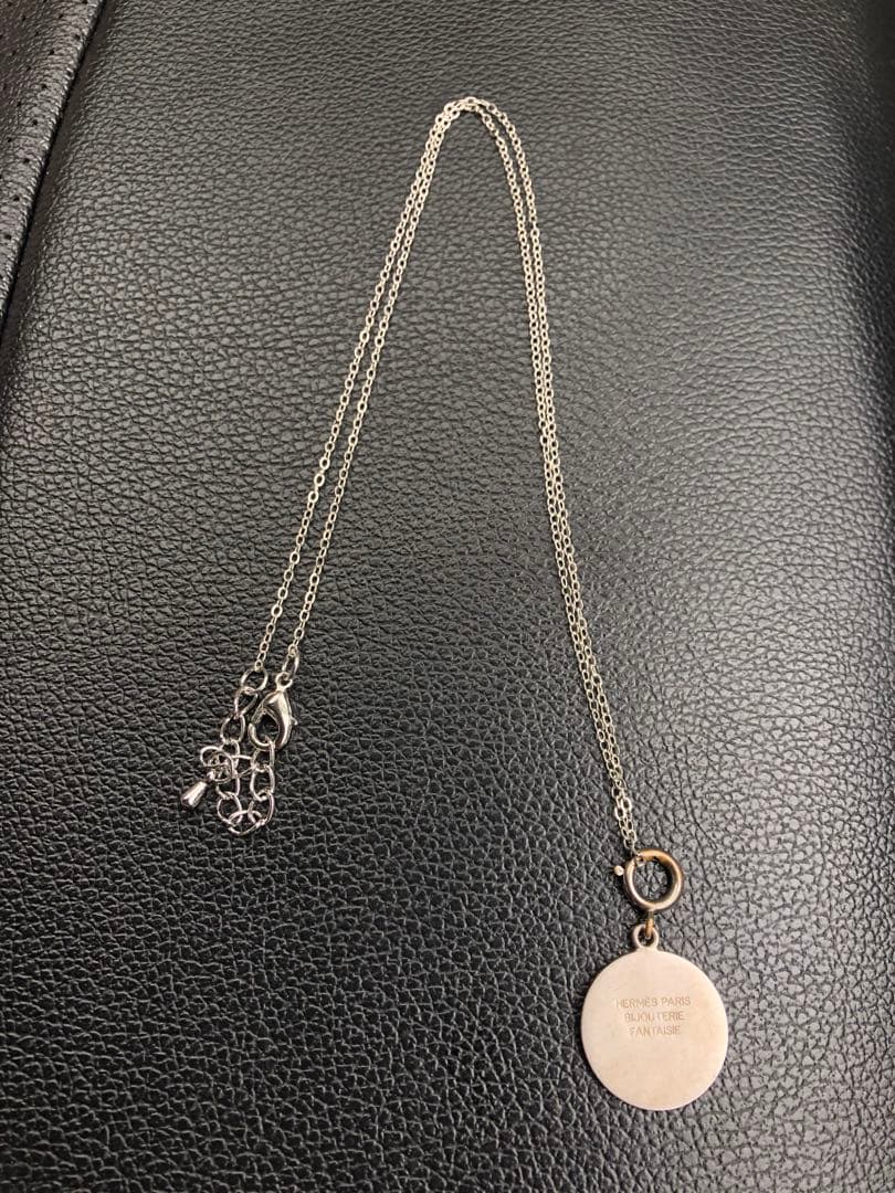 アクセサリー HERMES Sellier Silver Necklace vintage