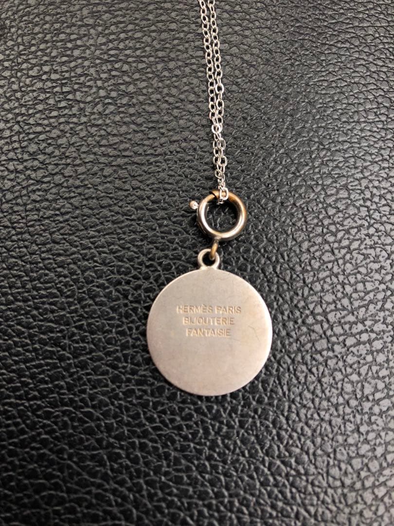 アクセサリー HERMES Sellier Silver Necklace vintage