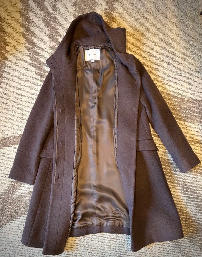 美品　UNTITLED アンタイトル　フーデットコート