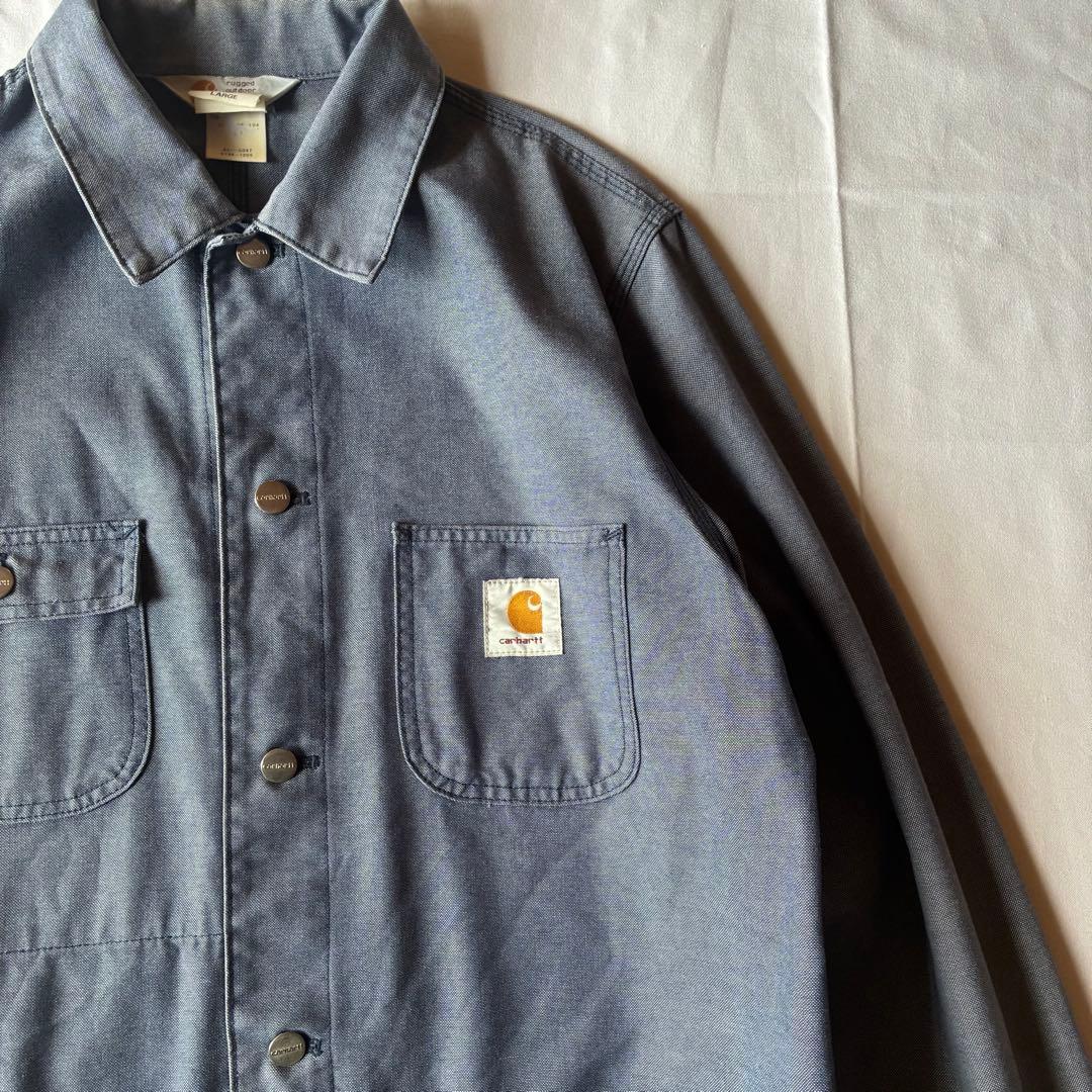Carhartt カーハート カバーオール サイズＬ　ライトブルー