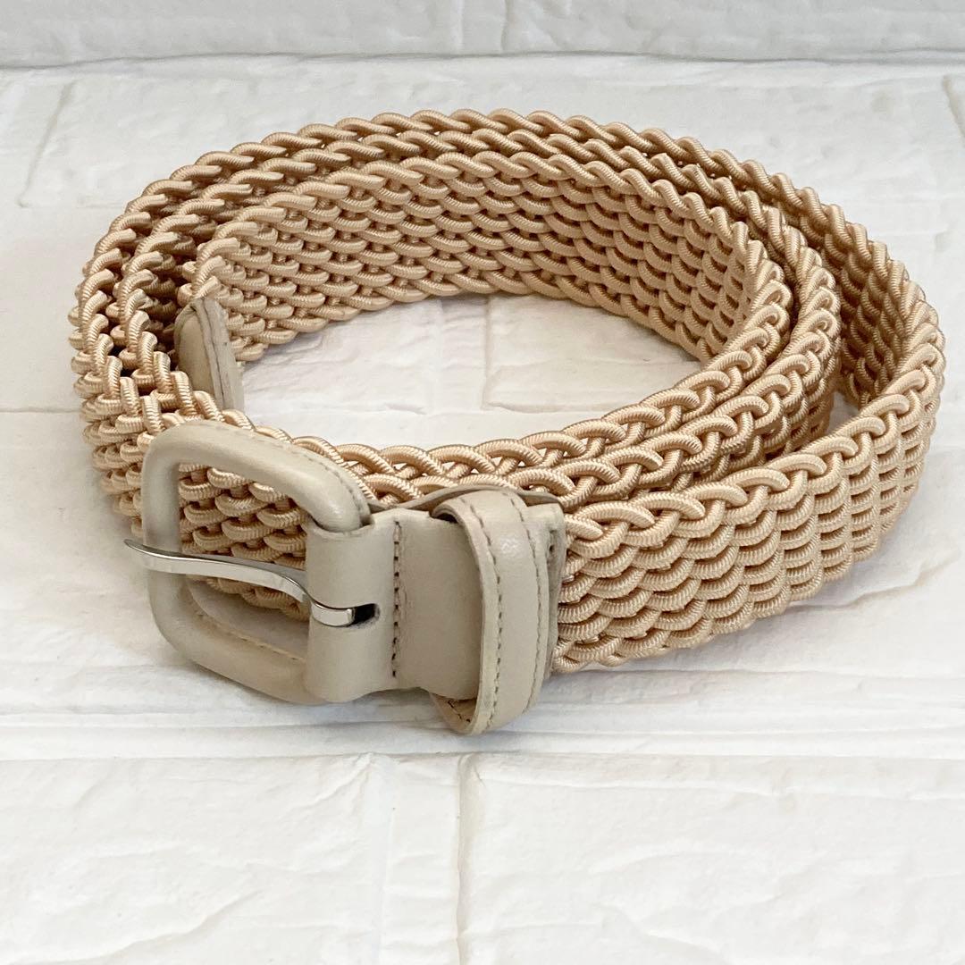 【未使用】 レグロン　ベルト　クリーム系　エラスティックメッシュベルト
