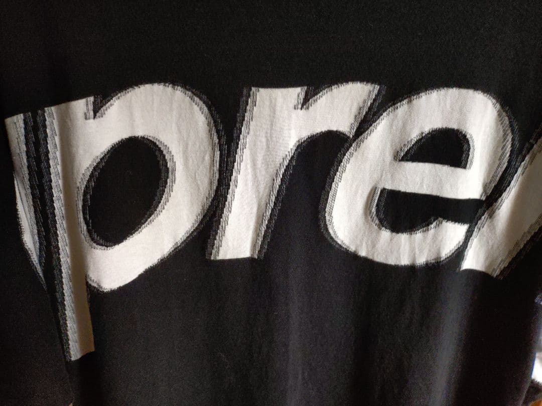 希少XL Supreme Intarsia S/S TOP 黒