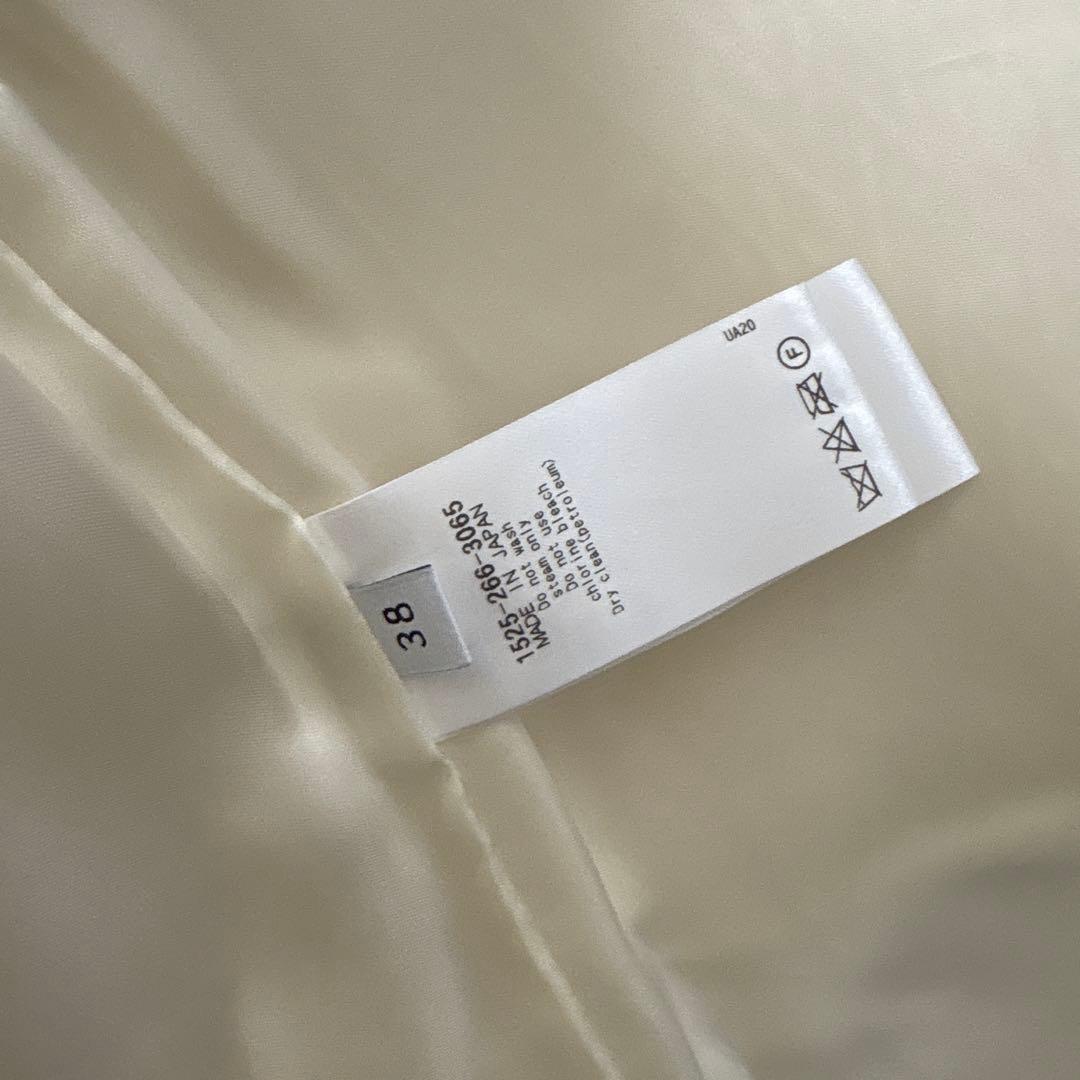 UNITED ARROWS ホワイト アルパカシャギーコート