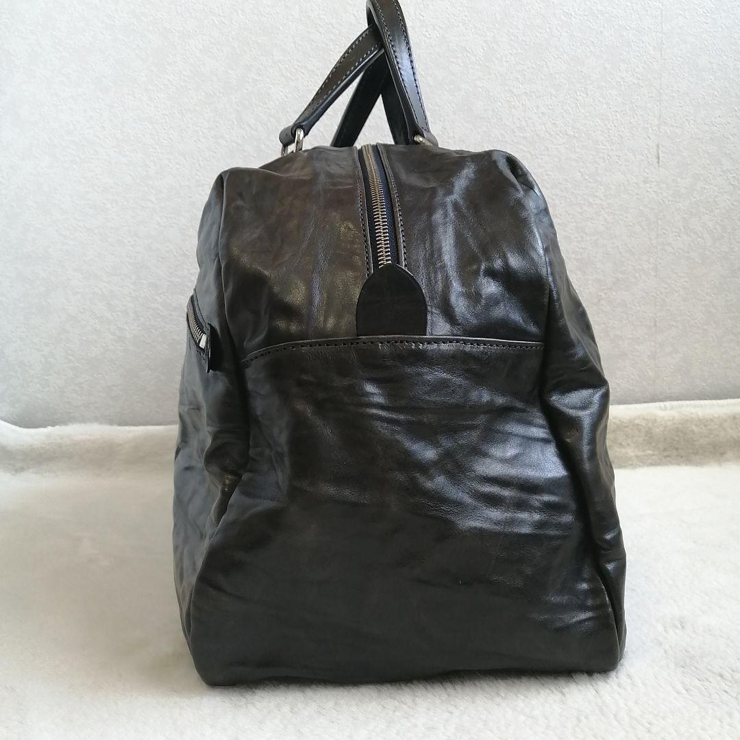 ダニエル&ボブ ボストンバッグ フランチェスコ ロディ シワ加工レザー ブラウン