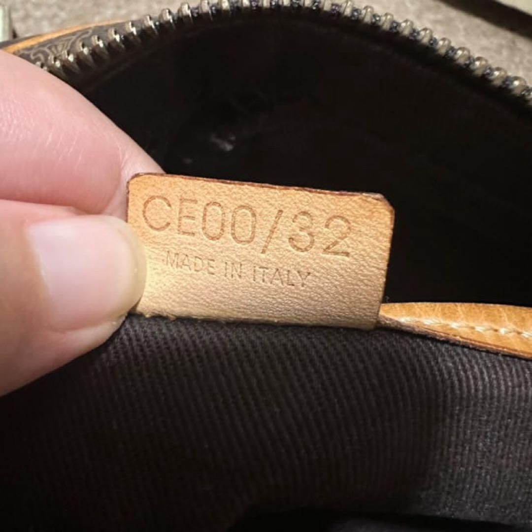 CELINE マカダム柄 ハンドバッグ ドラム型ミニボストンバッグ