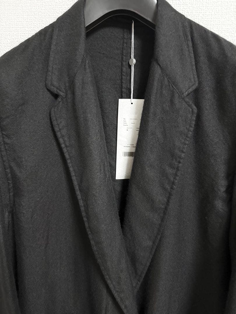 【極美品】サイズ1 comoli 25AW カシミヤシルク製品染ジャケット