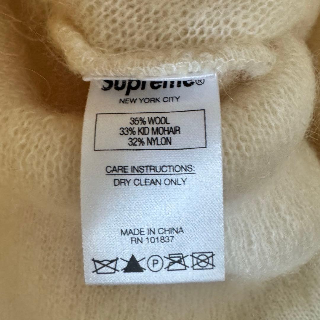 ⭐️美品⭐️Supreme シュプリーム モヘア ビーニー　ニット帽　アイボリー