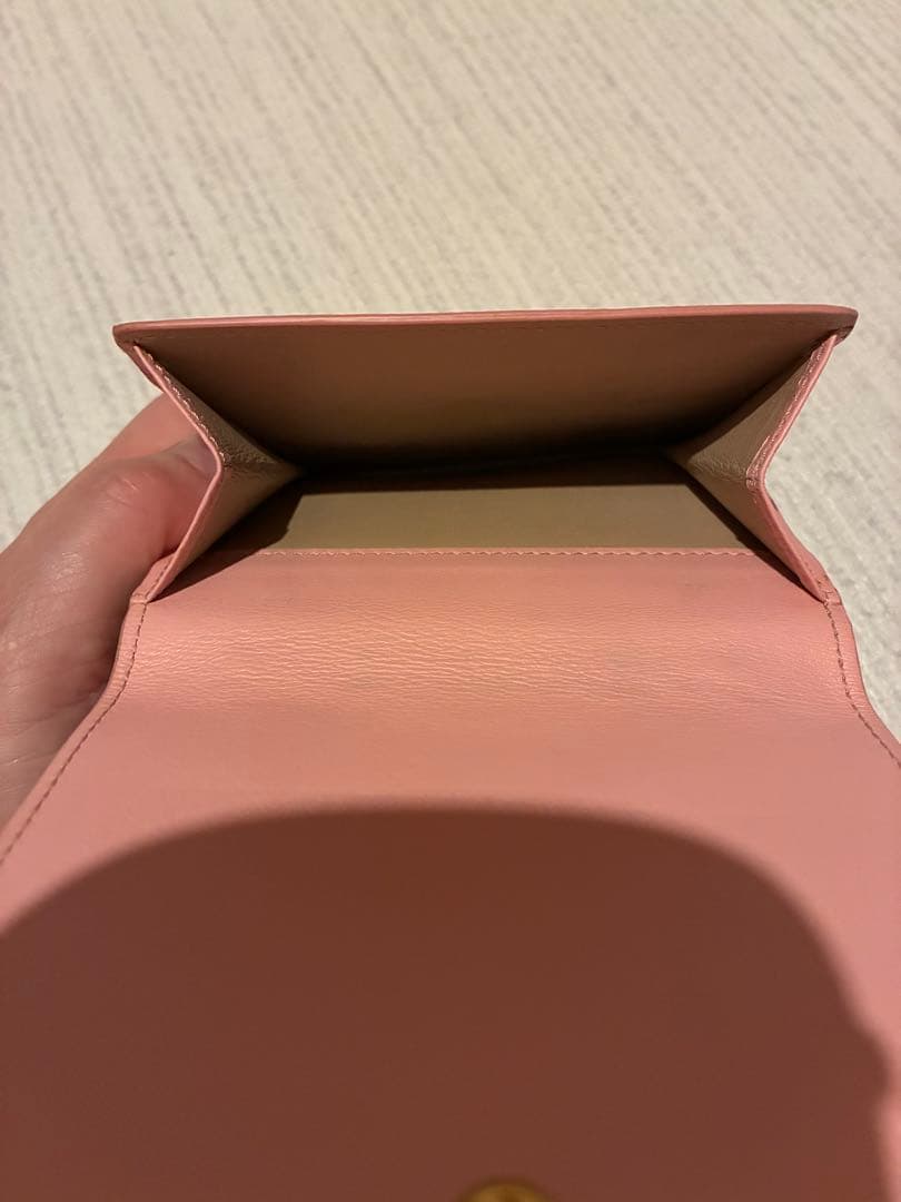 Chloé 馬刺繍 ピンク 三つ折り財布