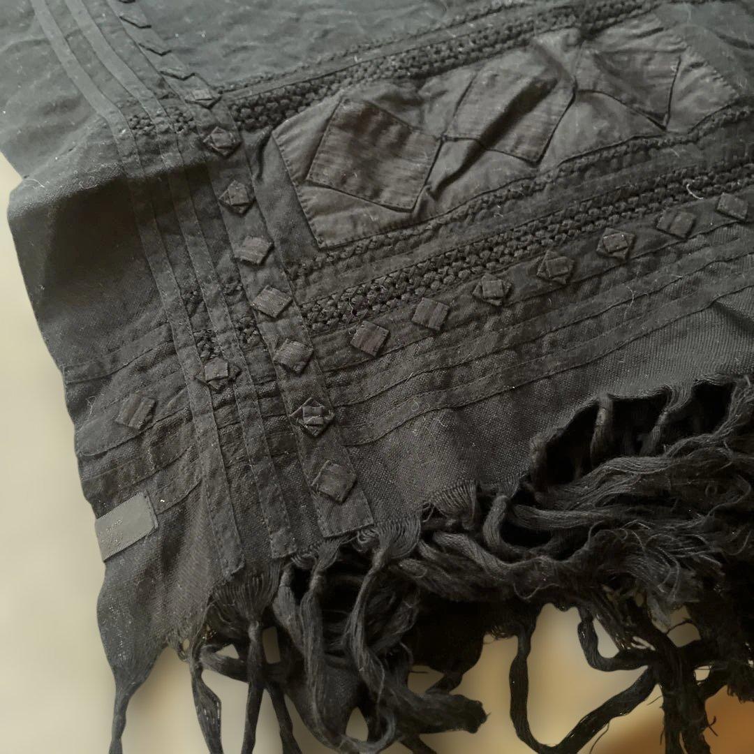 ブラック刺繍ストール・ショール
