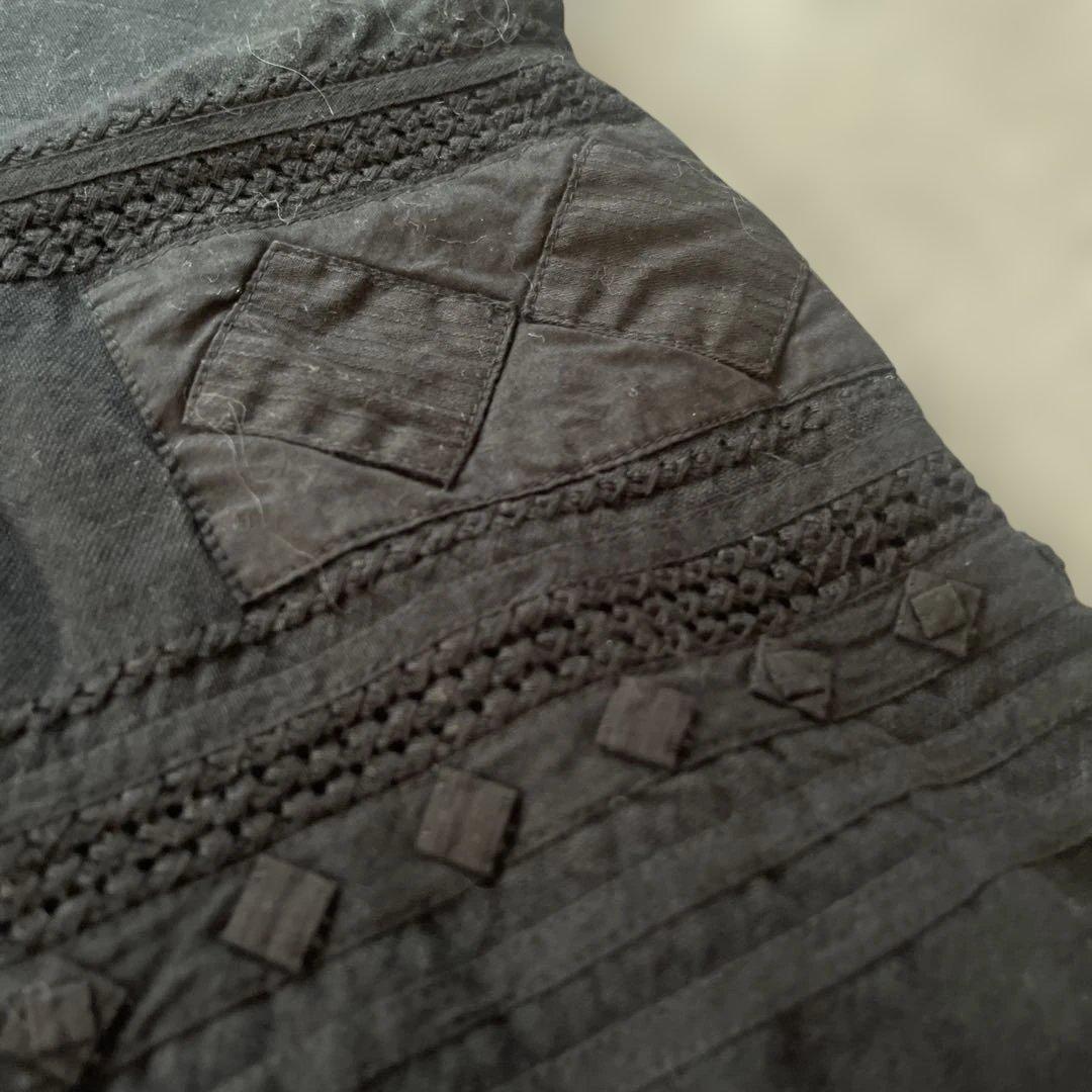 ブラック刺繍ストール・ショール