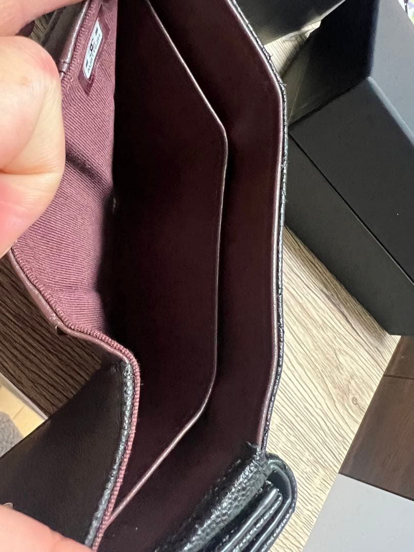 CHANEL マトラッセ　キャビアスキン　スモールウォレット　美品　正規品