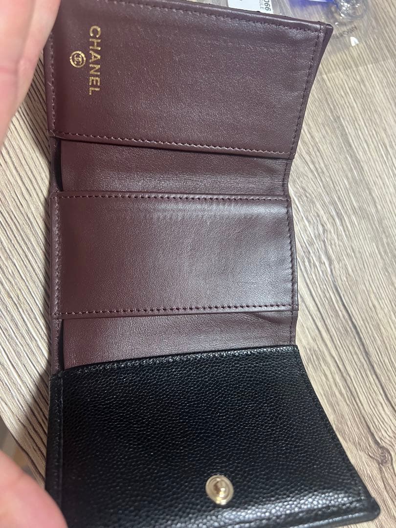 CHANEL マトラッセ　キャビアスキン　スモールウォレット　美品　正規品