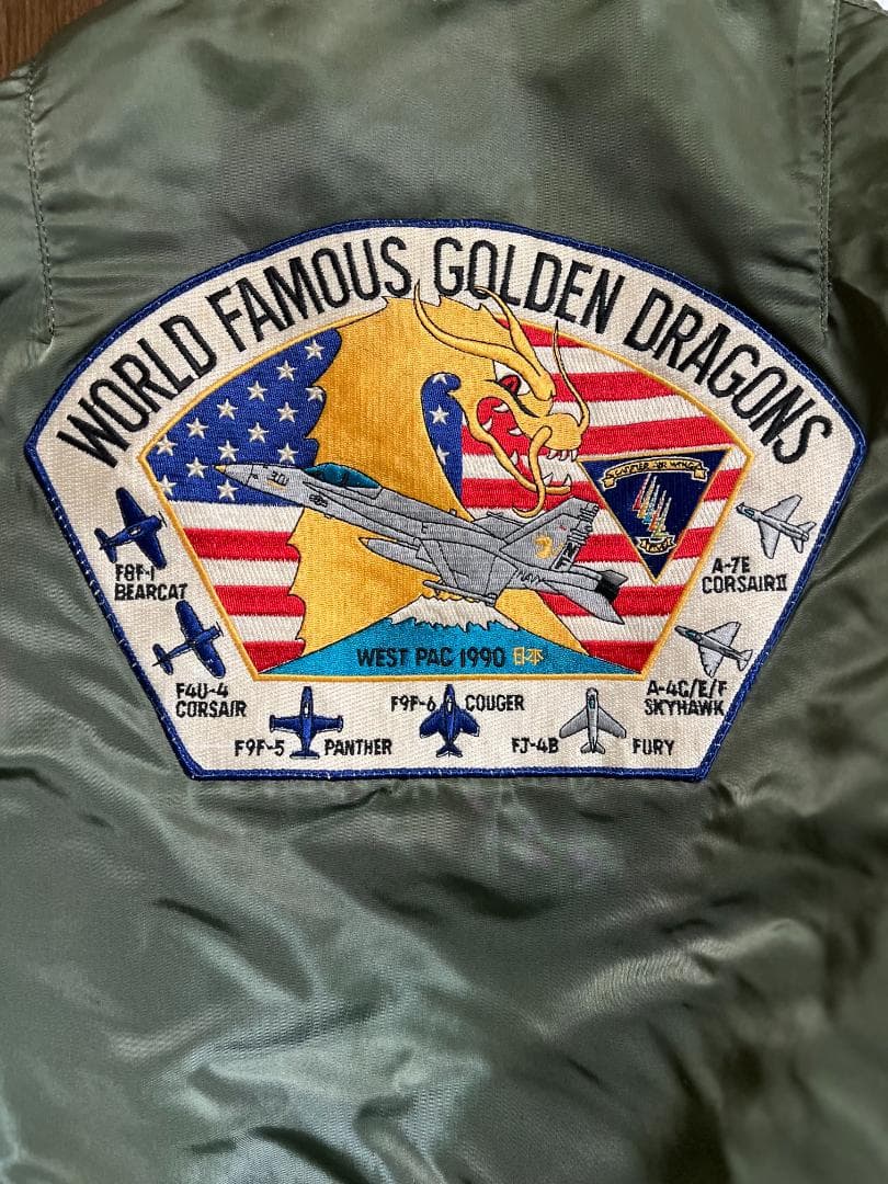 VFA-192 MA-1 フライトジャケット 刺繍ワッペン付