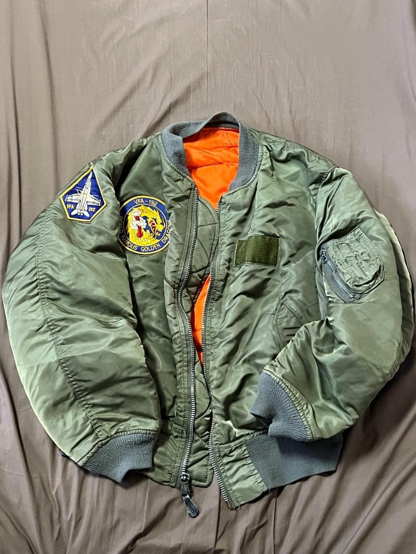 VFA-192 MA-1 フライトジャケット 刺繍ワッペン付