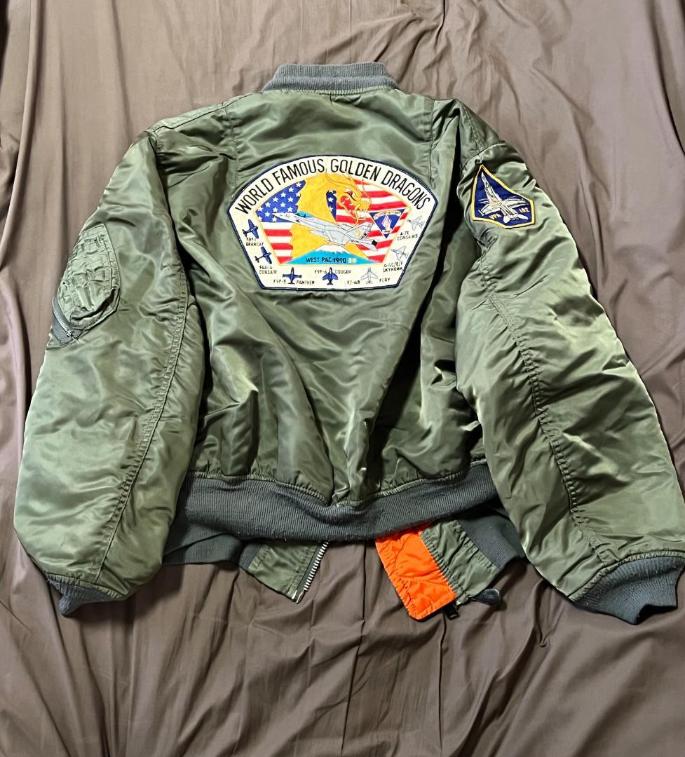 VFA-192 MA-1 フライトジャケット 刺繍ワッペン付
