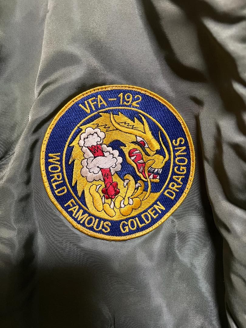 VFA-192 MA-1 フライトジャケット 刺繍ワッペン付