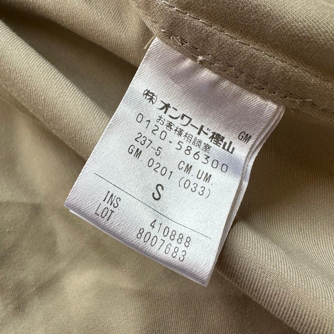 美品✨アンフィーロ　【洗える】ショートトレンチコート　ラグラン袖　ベージュ　S