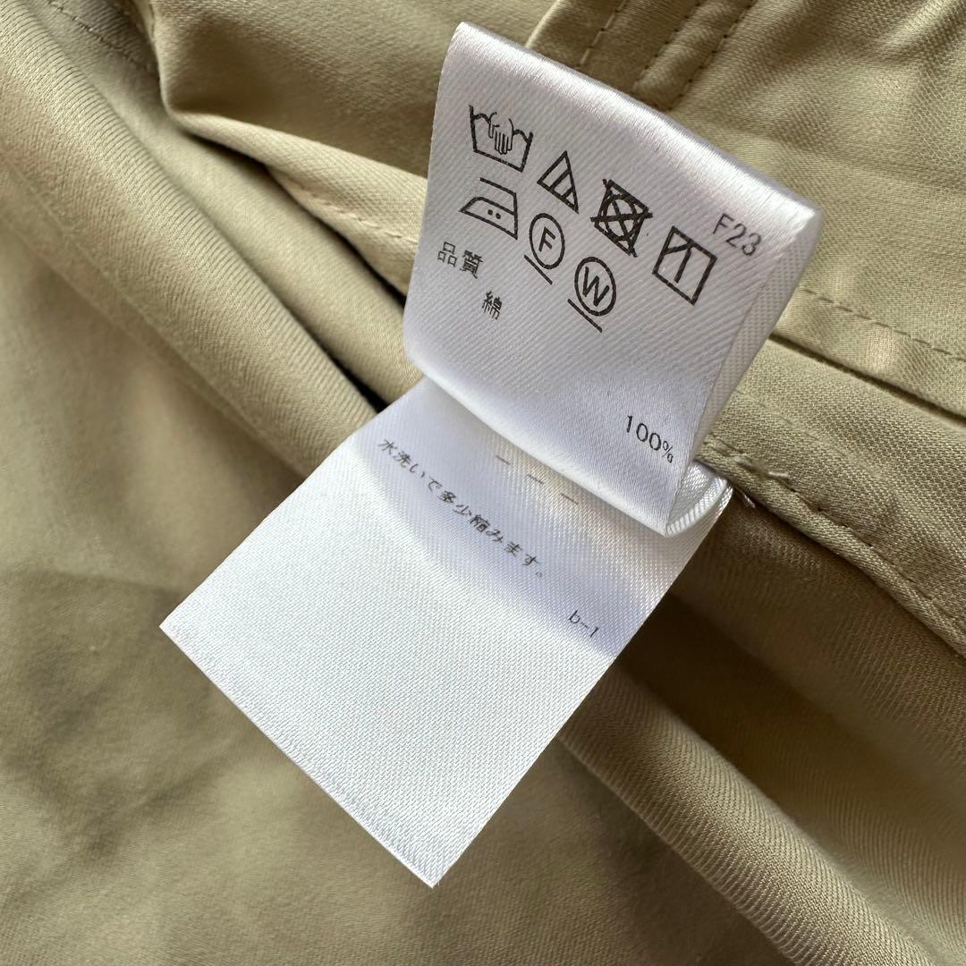 美品✨アンフィーロ　【洗える】ショートトレンチコート　ラグラン袖　ベージュ　S