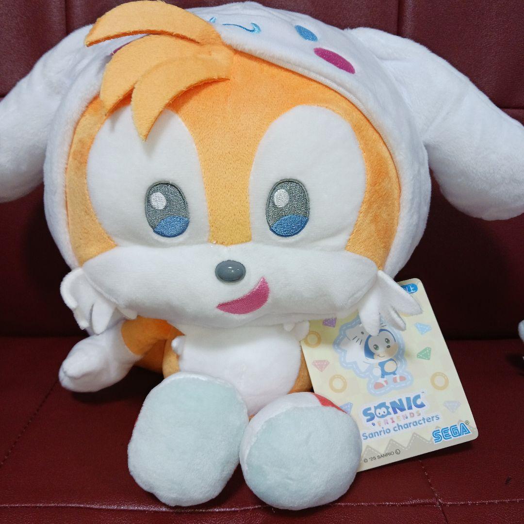 ソニックフレンズ　サンリオ テイルス シナモロール　ぬいぐるみ　マスコット