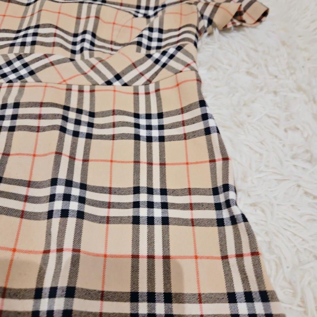 BURBERRY ブルーレーベル ワンピース フレア ノバチェック Lサイズ
