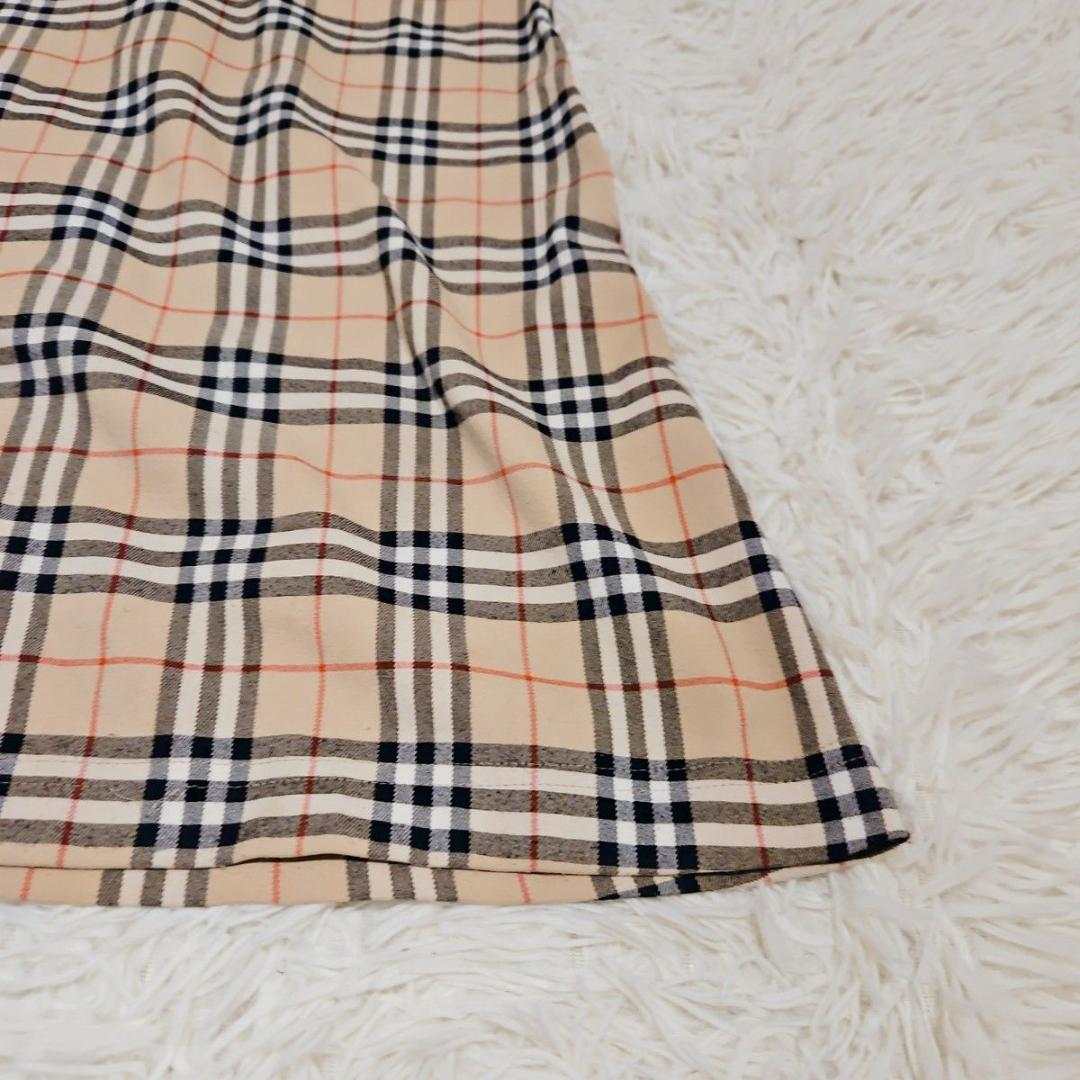 BURBERRY ブルーレーベル ワンピース フレア ノバチェック Lサイズ
