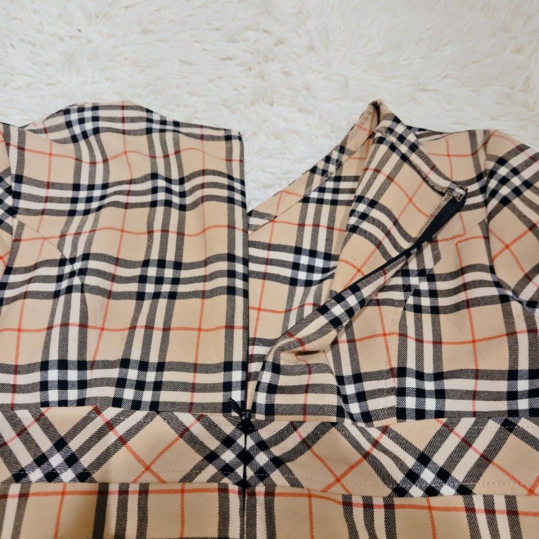 BURBERRY ブルーレーベル ワンピース フレア ノバチェック Lサイズ