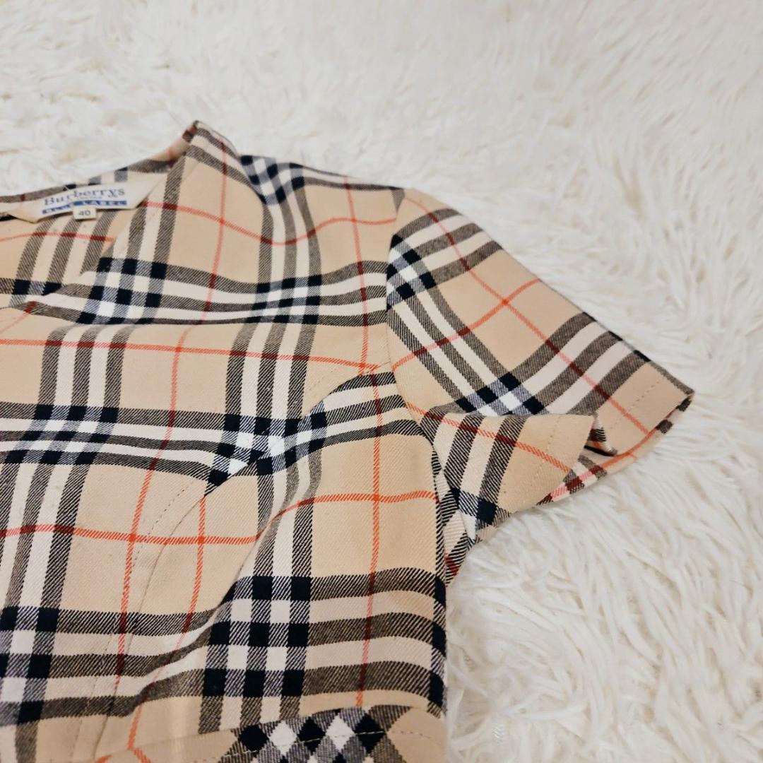 BURBERRY ブルーレーベル ワンピース フレア ノバチェック Lサイズ