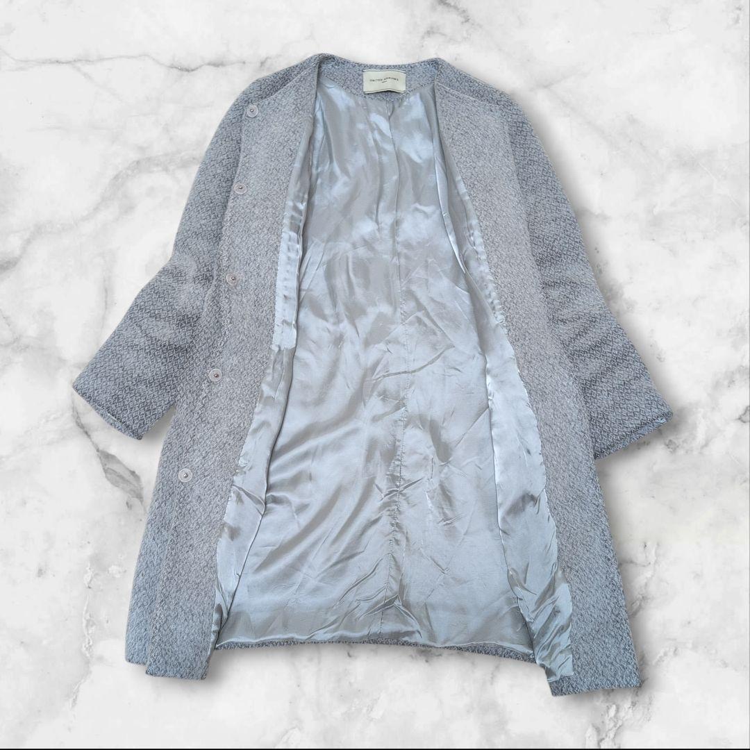 UNITED ARROWS アルパカ モヘア シャギーコート ノーカラー 38