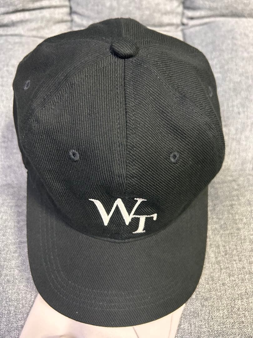 WTAPS ブラック ベースボールキャップ WT ダブルタップス