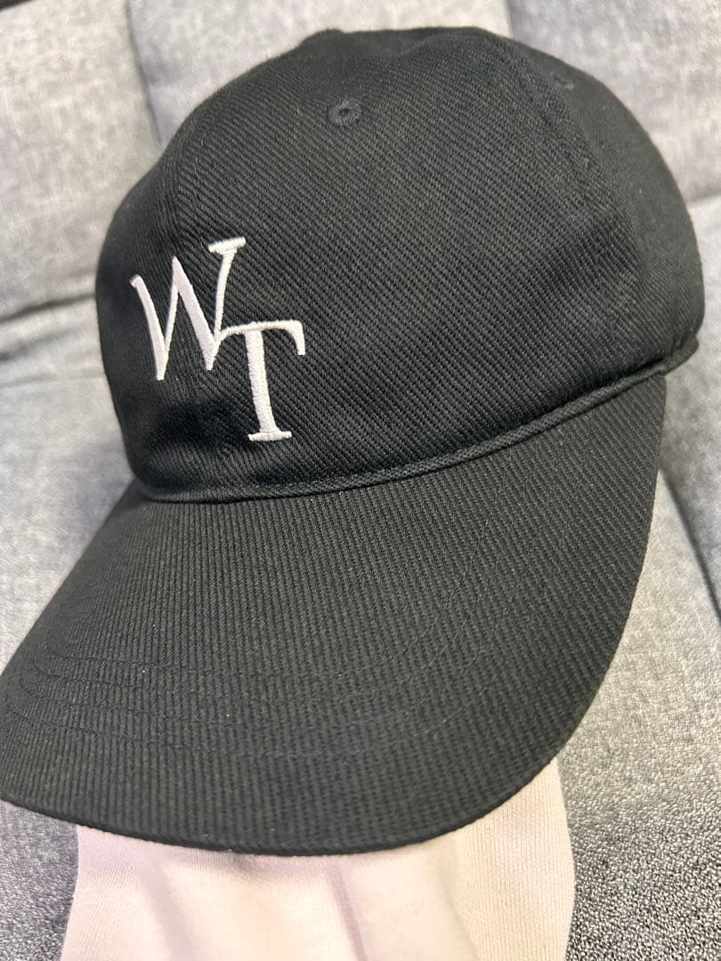 WTAPS ブラック ベースボールキャップ WT ダブルタップス
