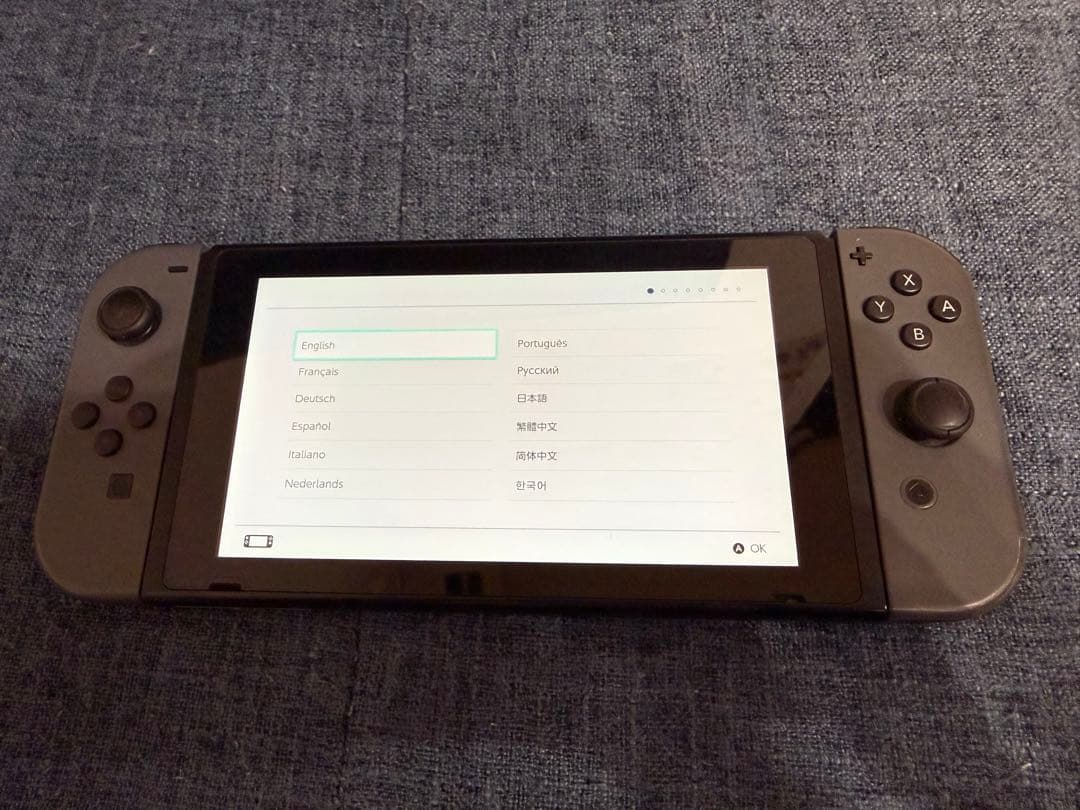 ポ*読様 Nintendo Switch グレー 本体 ドック付き