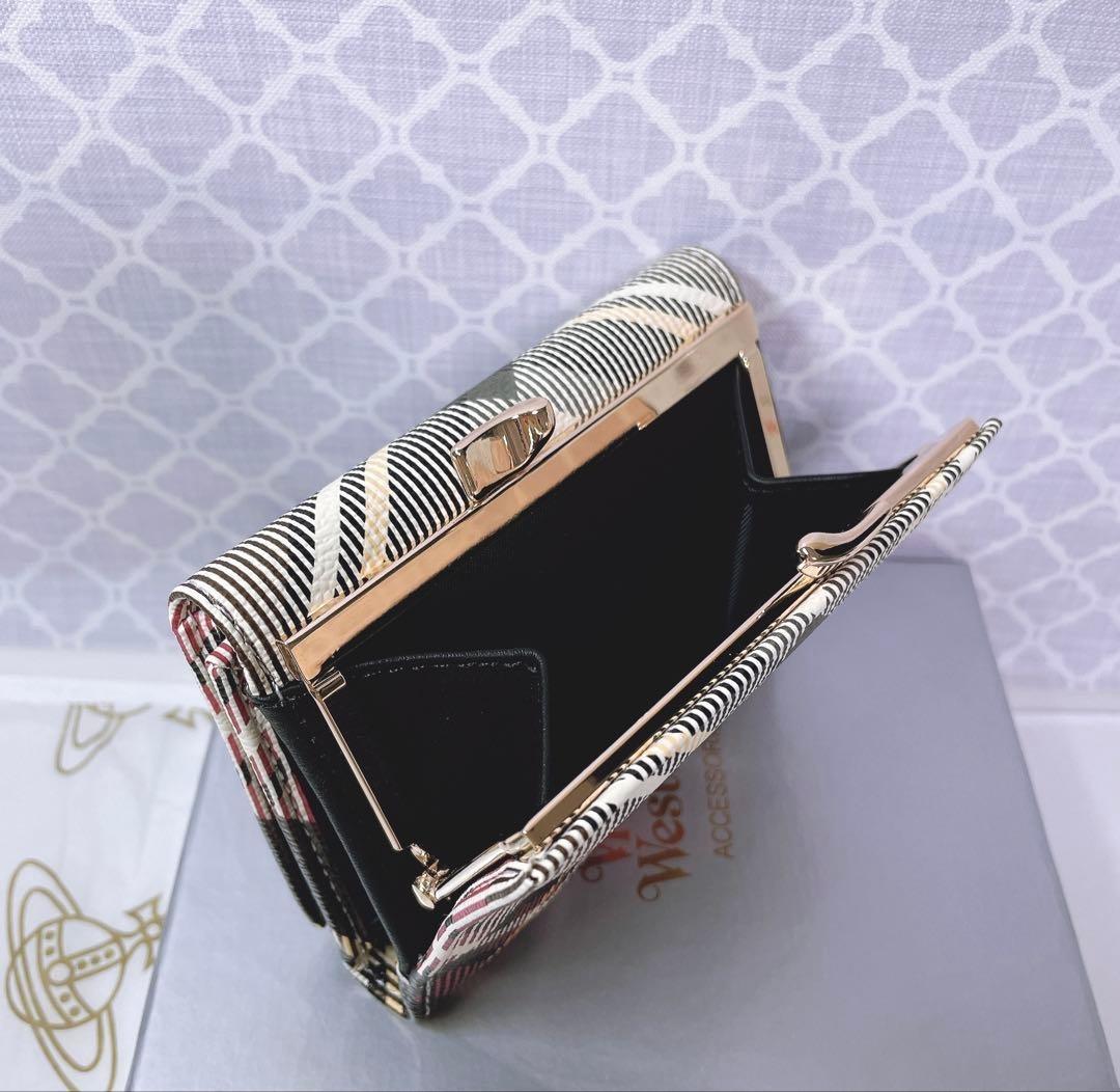 Vivienne Westwood 三つ折財布 チェックカラー 美品