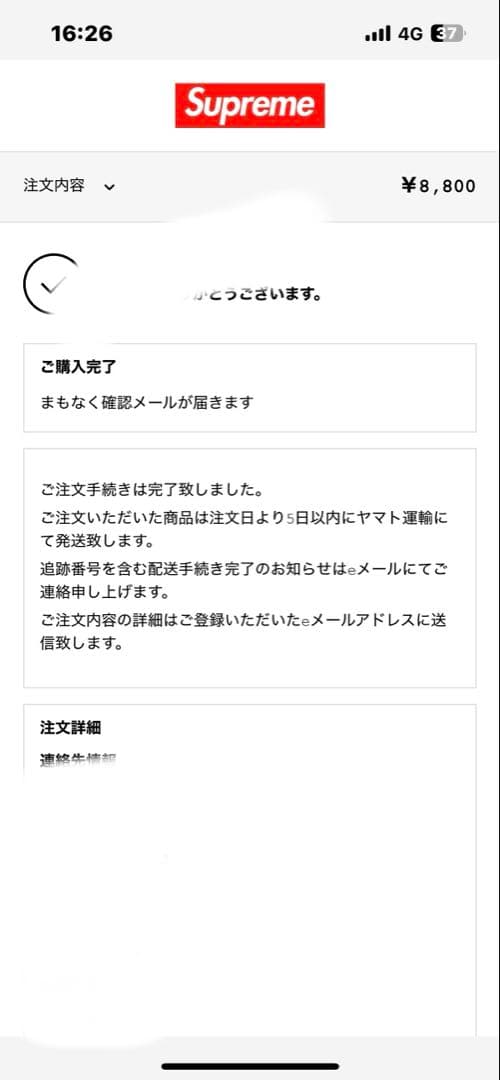 supreme ビックロゴ ニット帽