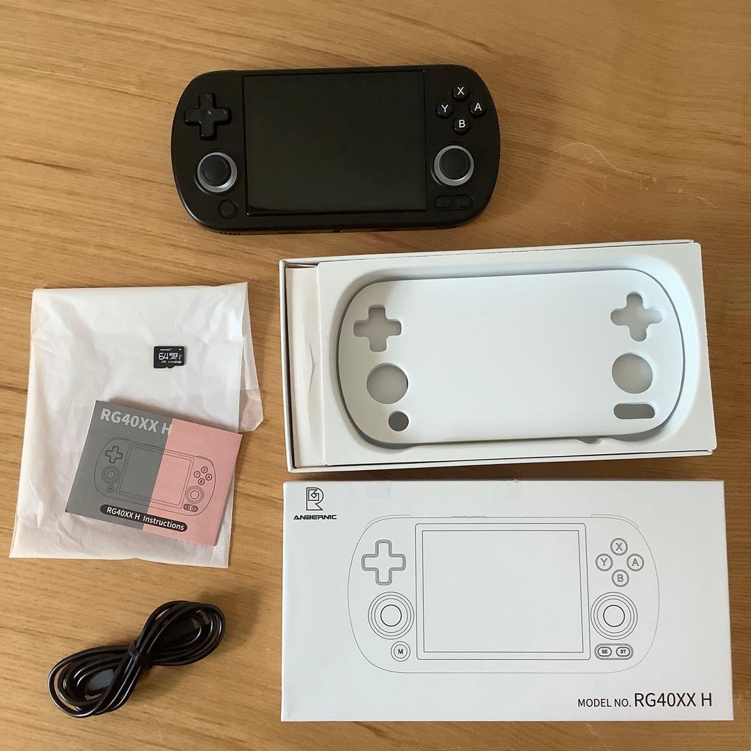 Anbernic RG40XX H ブラック ポータブルゲーム機