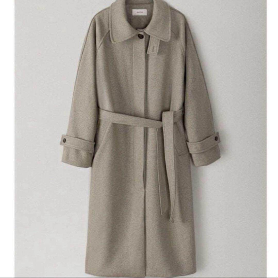 【OHOTORO】Dublin coatコート　オートミール　美品　ハンガー付き