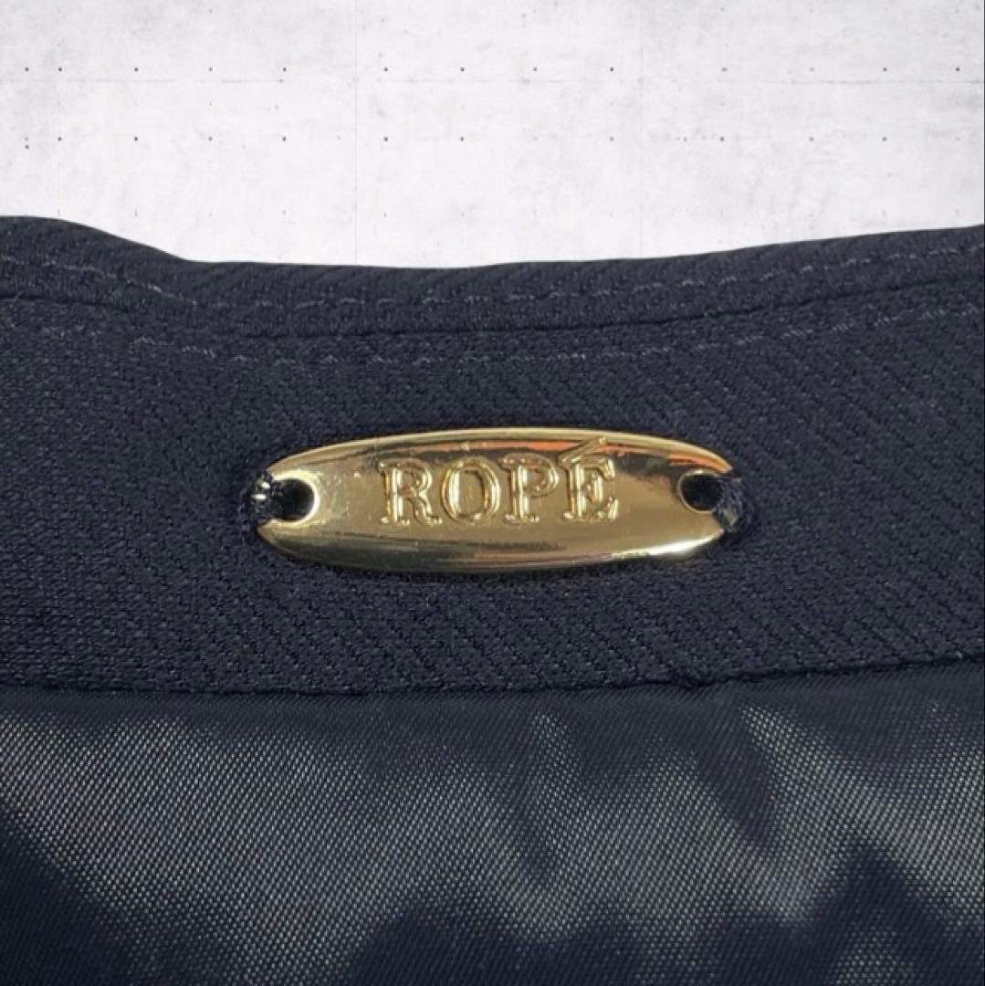 美品✨ROPE 紺ブレ ダブル 金ボタン 38 美シルエット ネイビー