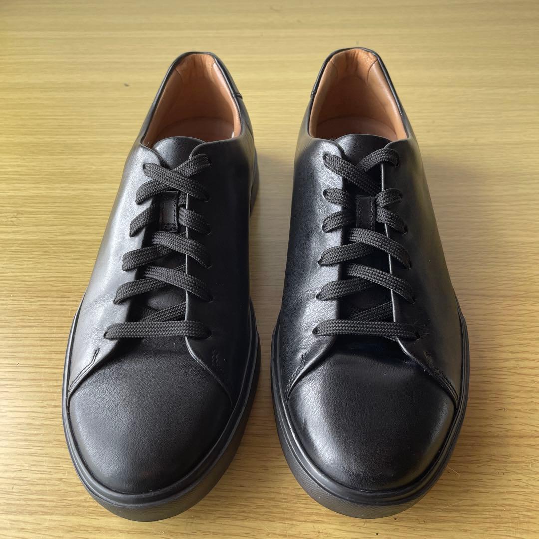 【Clarks】アンコスタレース レザーシューズ　ブラック24cm