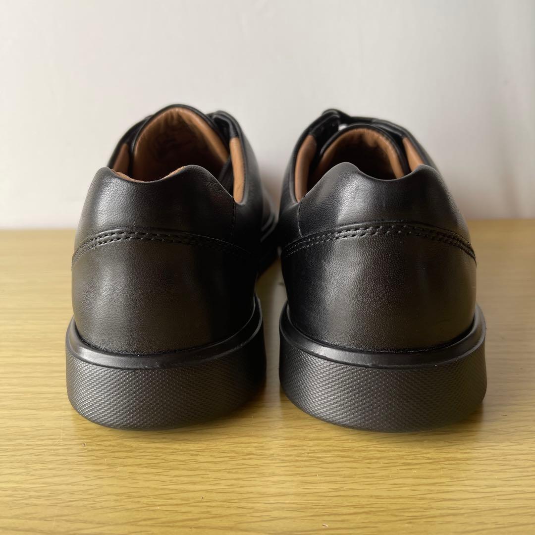 【Clarks】アンコスタレース レザーシューズ　ブラック24cm