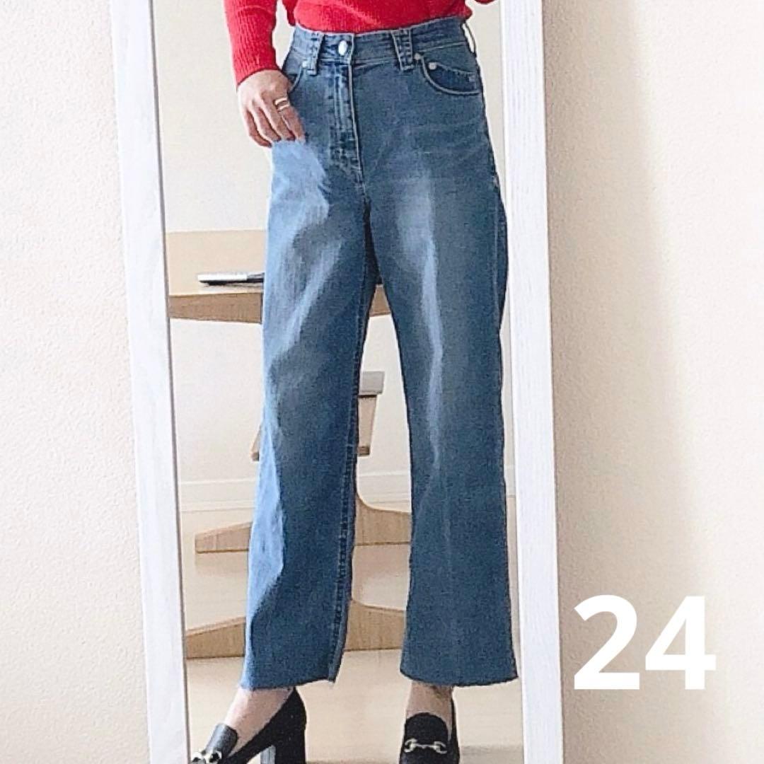 【良品】✨ヤヌーク リアリーライトデニム Lilith ストレート 24