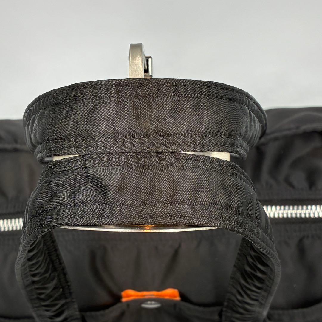 【美品】PORTER タンカー ダッフルバッグ L ミニボストン ブラック 黒