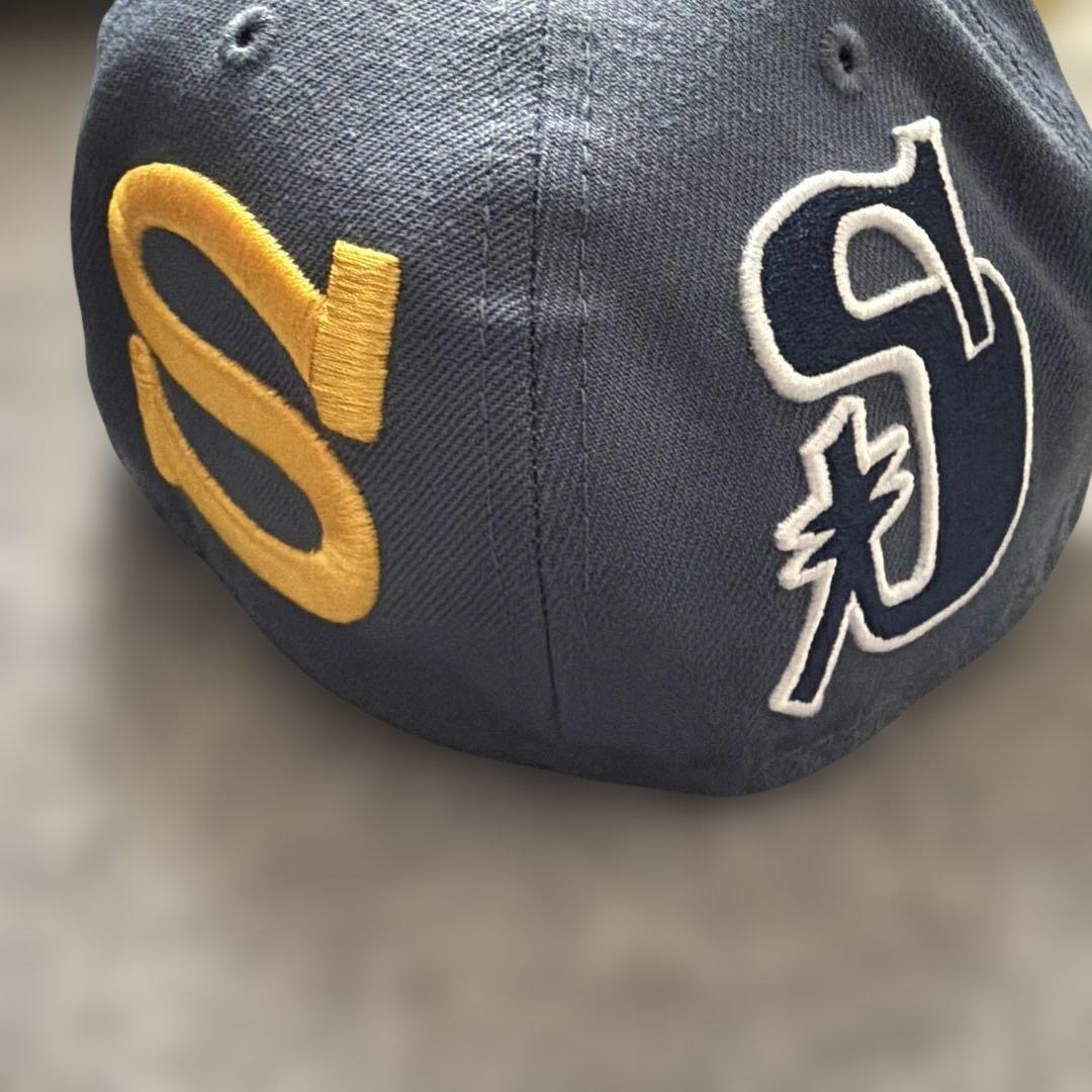Stussy 59FIFTY グレーキャップ 7 1/8