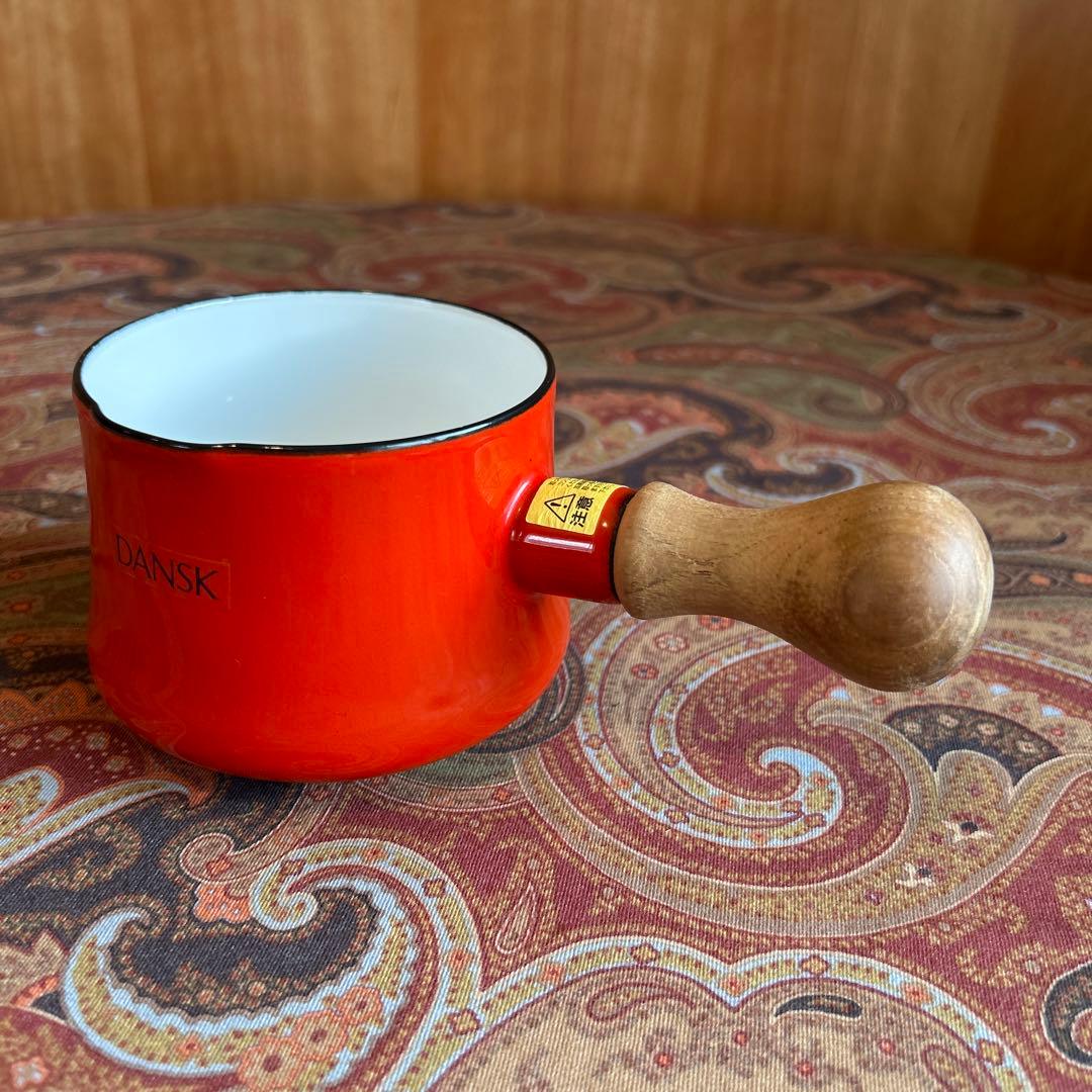 173◆DANSK 9.5cm片手鍋 木製ハンドル　バターウォーマー　ソースパン